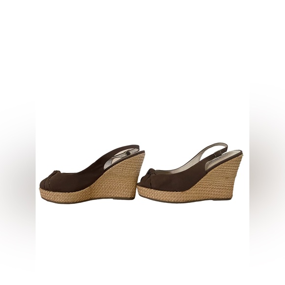 Steve Madden brown fabric espadrilles, size 8 - Picture 3 of 11